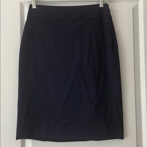 Banana Republic Fine Wool Navy Pencil Skirt